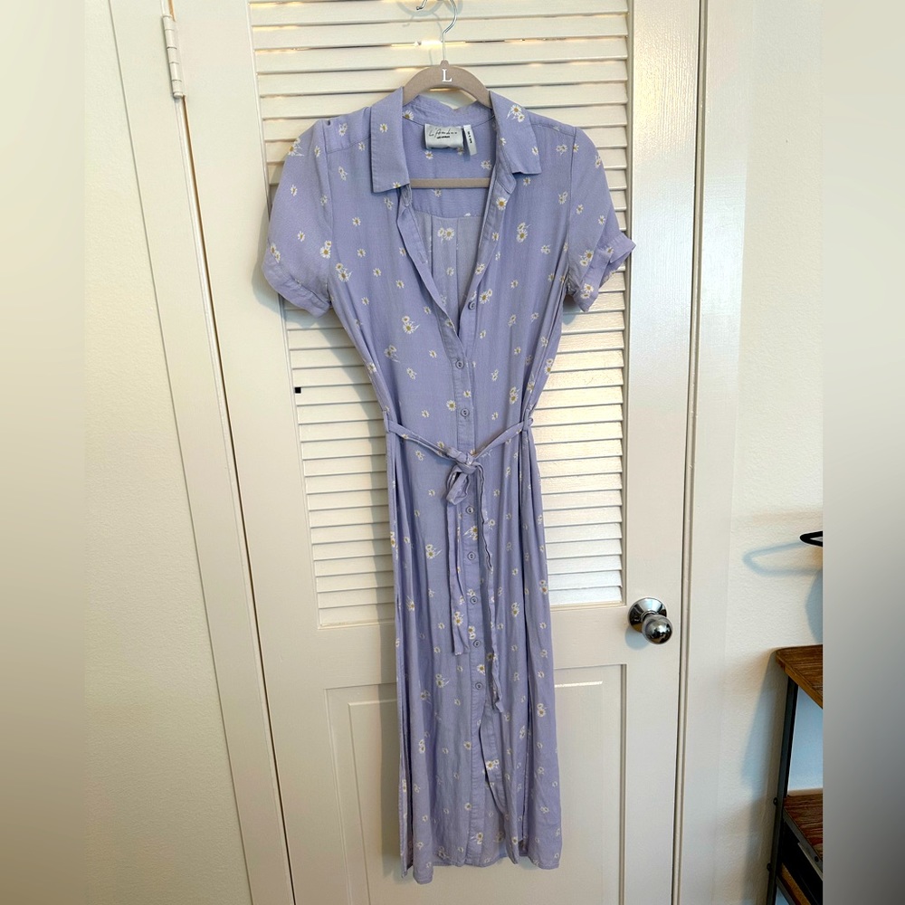 Summer dress, short sleeve, floral print